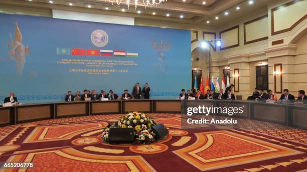 Shanghai Cooperation Organization National Security Council Secretaries' meeting held in Astana, Kazakhstan on April 06, 2017. Minister of Public...