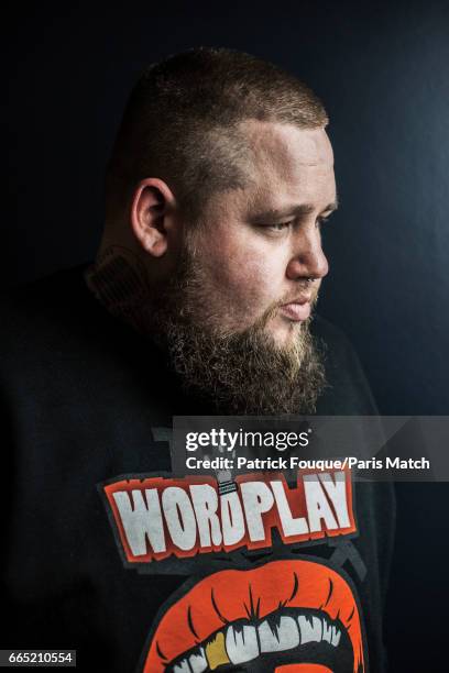 Singer-songwriter Rory Graham aka Rag'n'Bone Man is photographed for Paris Match on January 17, 2017 in Paris, France.