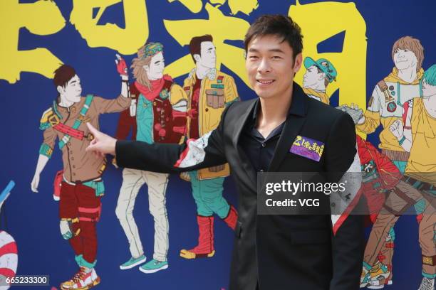 Singer Andy Hui attends the press conference of his concert on April 5, 2017 in Hong Kong, China.