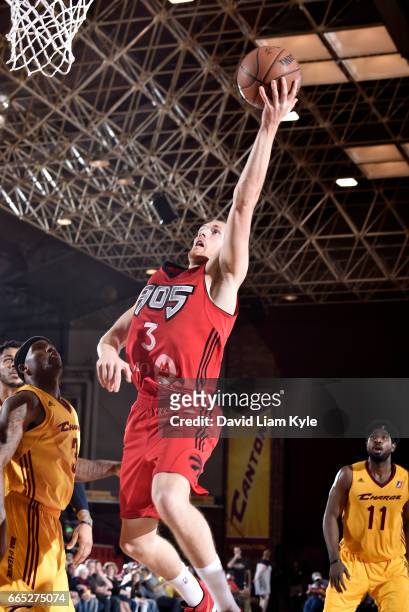 Singler of the Raptors 905 goes up for the shot against the Canton Charge at the Canton Memorial Civic Center on April 5, 2017 in Canton, Ohio. NOTE...