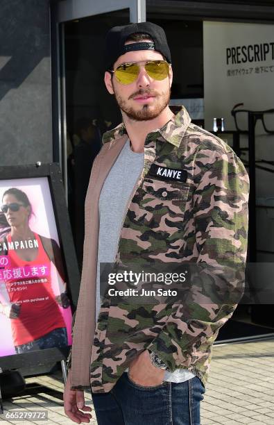 Luca Vezil sighting at Omotesando street on April 6, 2017 in Tokyo, Japan.