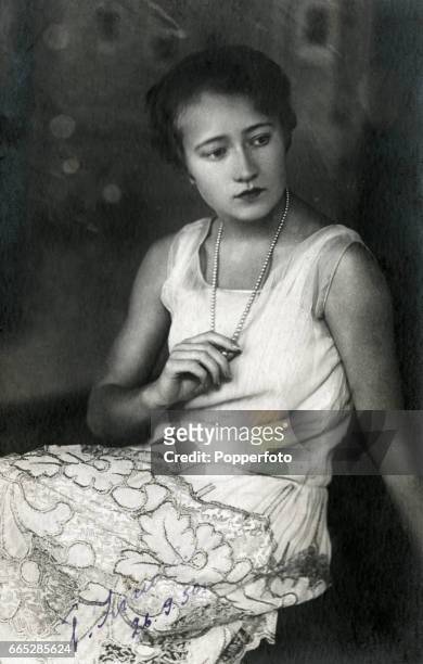 Russian ballet dancer Galina Ulanova, one of the greatest ballerinas of the 20th century, photographed in Moscow on 8th July 1925.