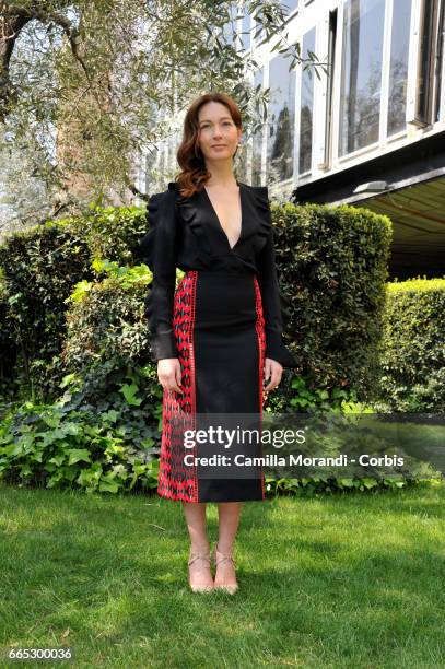 Cristiana Capotondi attends the Tv movie "Di Padre in Figlia" Photocall on April 06, 2017 in Rome, Italy.