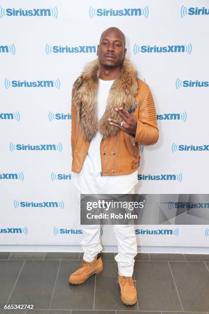 Tyrese Gibson visits at SiriusXM Studios on April 6, 2017 in New York City.