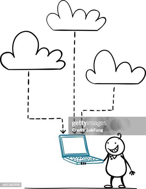 download from cloud - lokfung stock illustrations