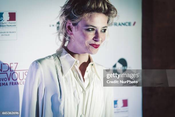 Italian actress Jasmine Trinca arrives at the Palazzo Farnese, French Embassy, for the opening of the French Film Festival &quot;Rendez-vous al Nuovo...