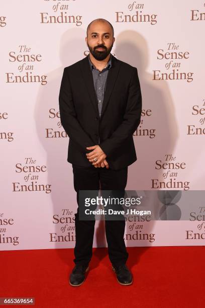 Director Ritesh Batra attends "The Sense of an Ending" UK gala screening on April 6, 2017 in London, United Kingdom.