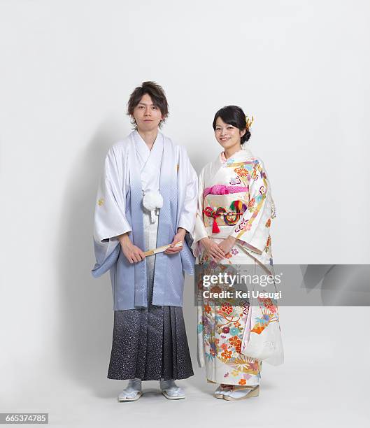 real weddig - kimono stock pictures, royalty-free photos & images