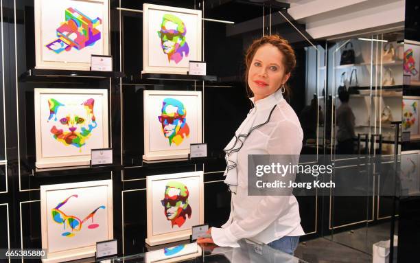 Actress Doreen Dietel attends the store event 'Karl Lagerfeld x Steven Wilson' on April 6, 2017 in Munich, Germany.