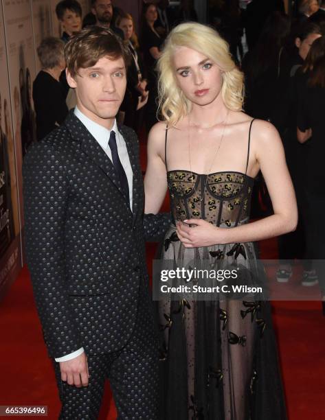 Billy Howle and Freya Mavor attend the Gala screening of "The Sense of an Ending" at Picturehouse Central on April 6, 2017 in London, England.