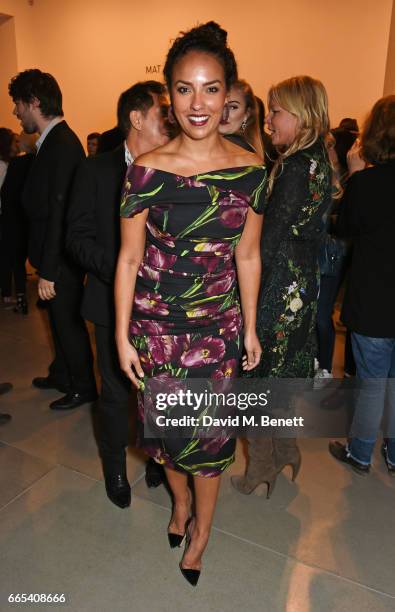 Princess Alia Al-Senussi attends the Private View of 'Centrifugal Soul' by Mat Collishaw at Blain Southern on April 6, 2017 in London, England.