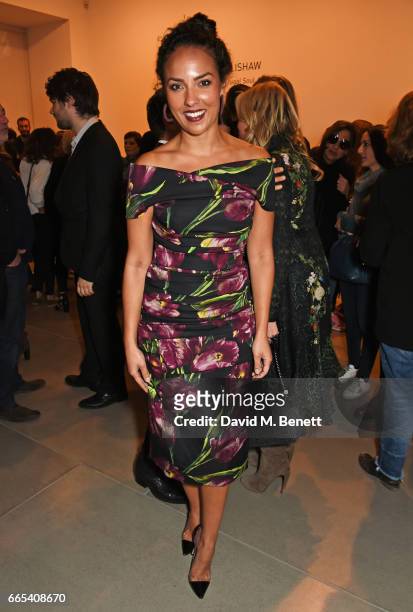 Princess Alia Al-Senussi attends the Private View of 'Centrifugal Soul' by Mat Collishaw at Blain Southern on April 6, 2017 in London, England.