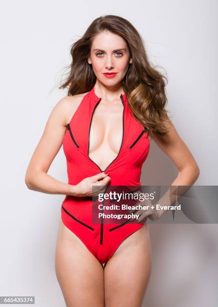 Actress Alison Brie is photographed for GQ Mexico on November 11 in Los Angeles, California.