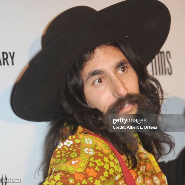 Alexander Antebi arrives for the Premiere Of "SHOT! The Psycho-Spiritual Mantra of Rock" held at Pacific Theatres at The Grove on April 5, 2017 in...