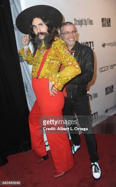 Alexander Antebi and James Costaarrives for the Premiere Of "SHOT! The Psycho-Spiritual Mantra of Rock" held at Pacific Theatres at The Grove on...