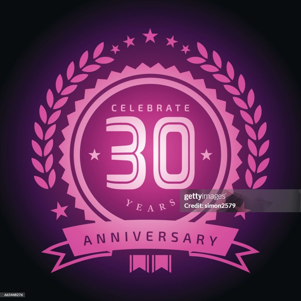 Thirty Years Anniversary Emblem