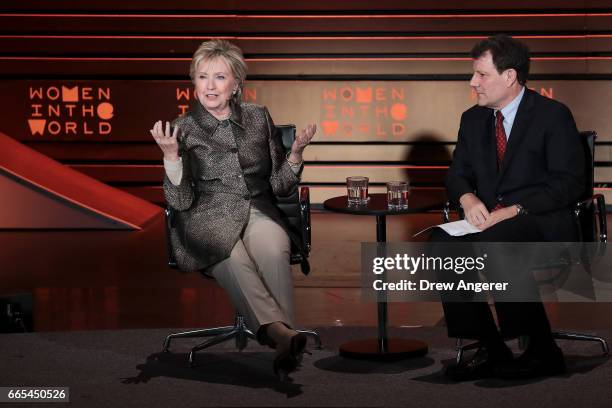 Hillary Interview Hillary Clinton Women In The World Photos and Premium High Res Pictures ...
