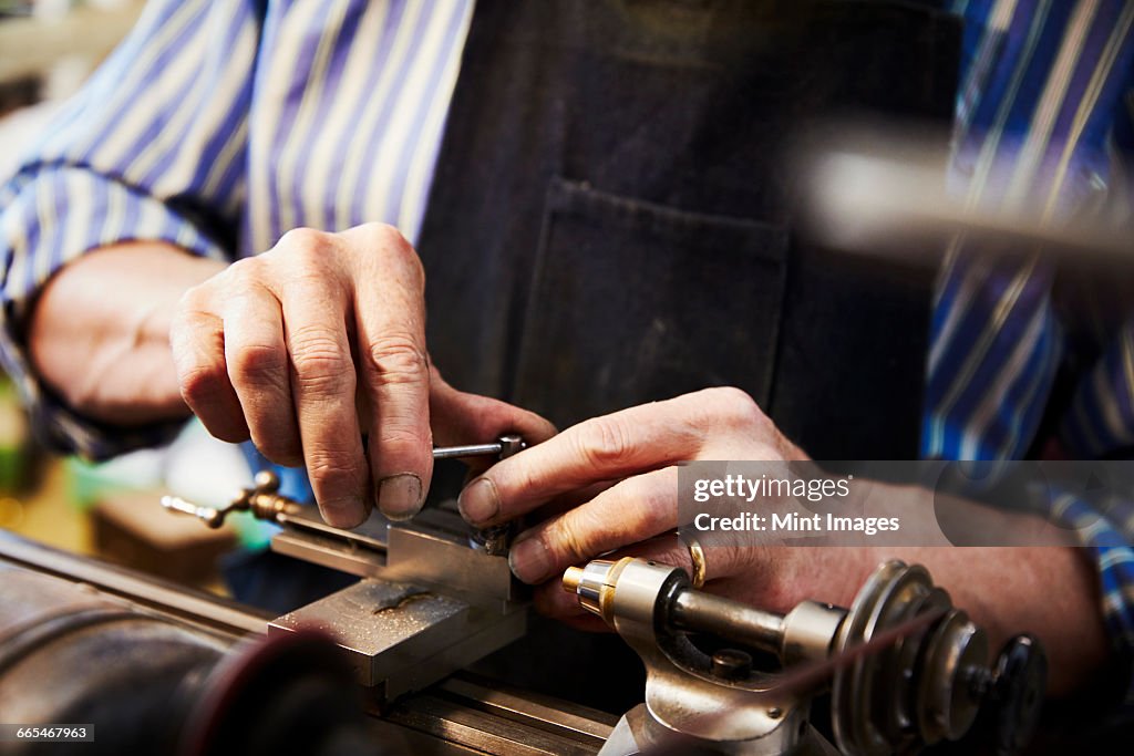 Clockwork Maker A Clock Maker Busy In His Workshop High-Res Stock Photo - Getty Images