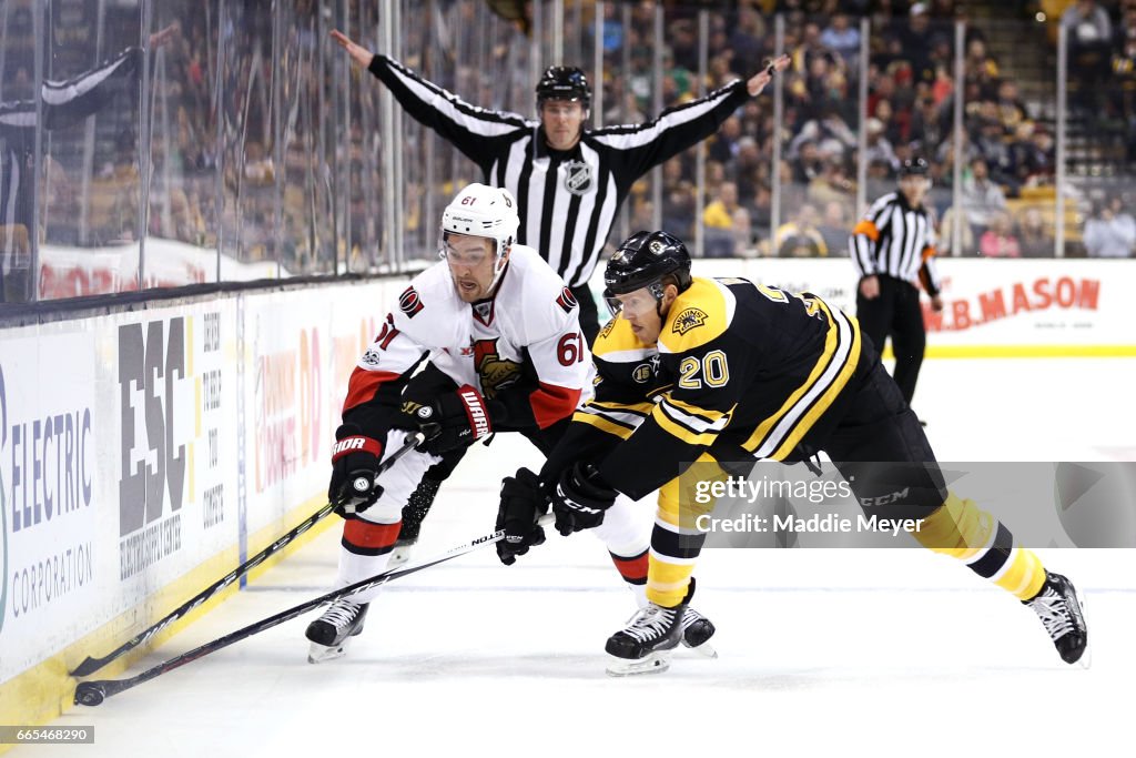 Ottawa Senators v Boston Bruins