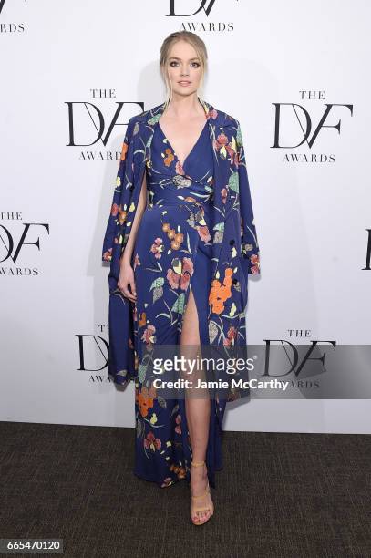 Lindsay Ellingson attends the 2017 DVF Awards at United Nations Headquarters on April 6, 2017 in New York City.