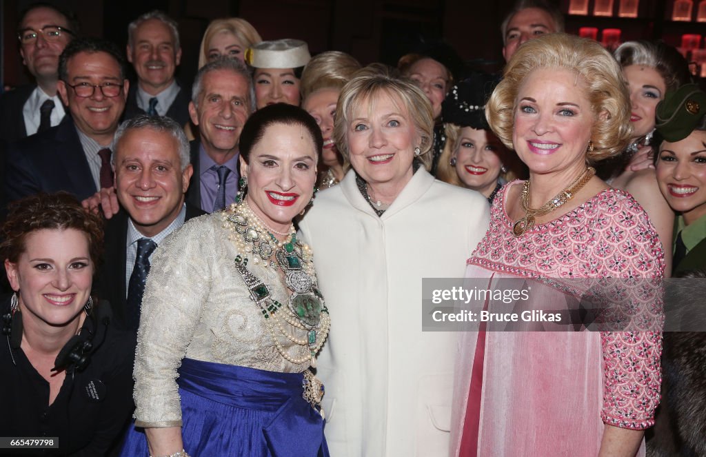 Hillary Clinton and Patti LuPone