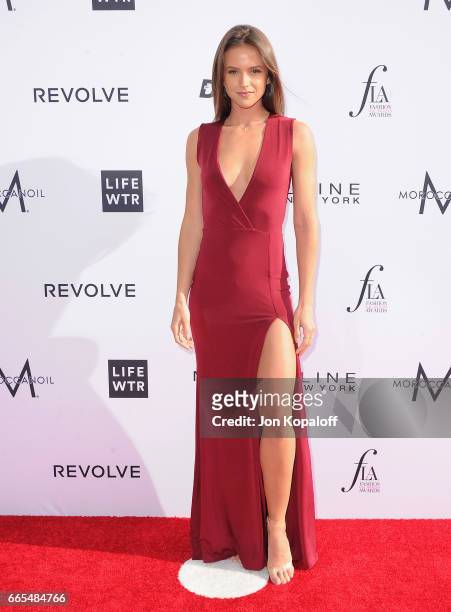 Model Helen Owen arrives at the Daily Front Row's 3rd Annual Fashion Los Angeles Awards at the Sunset Tower Hotel on April 2, 2017 in West Hollywood,...