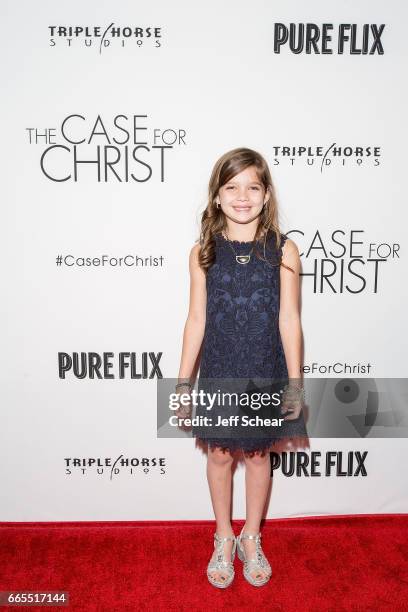 Haley Rosenwasser attends the Case For Christ Premiere at AMC River East Theater on April 6, 2017 in Chicago, Illinois.