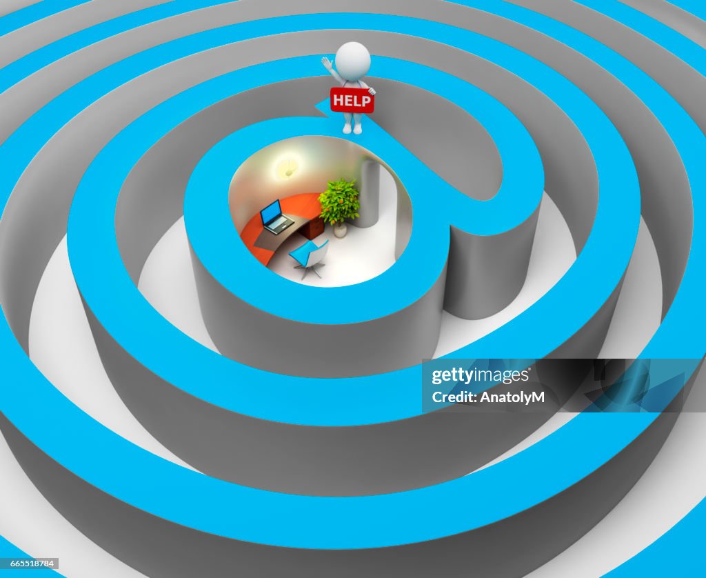 Internet Labirynth Sign 3d Small People Internet A Labyrinth High-Res Vector Graphic - Getty Images