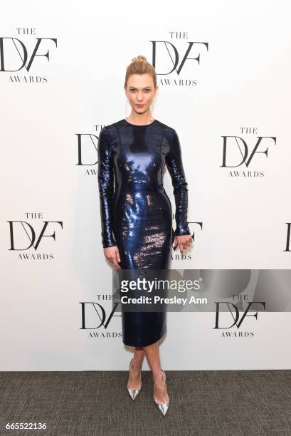 Karlie Kloss attends The 8th Annual DVF Awards at United Nations on April 6, 2017 in New York City.