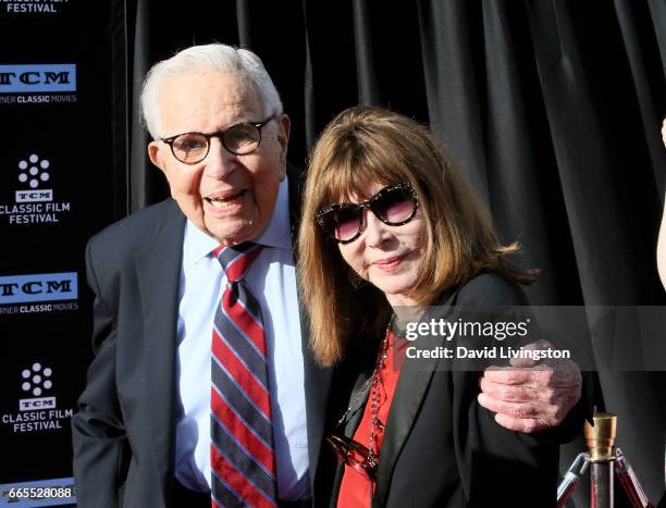 Producer Walter Mirisch and actress Lee Grant attend the 2017 TCM Classic Film Festival's Opening Night Gala and 50th Anniversary Screening of "In...