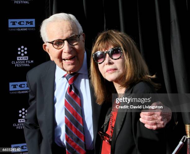 Producer Walter Mirisch and actress Lee Grant attend the 2017 TCM Classic Film Festival's Opening Night Gala and 50th Anniversary Screening of "In...