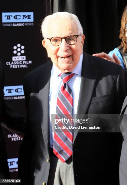 Prodcuer Walter Mirisch attends the 2017 TCM Classic Film Festival's Opening Night Gala and 50th Anniversary Screening of "In The Heat of the Night"...