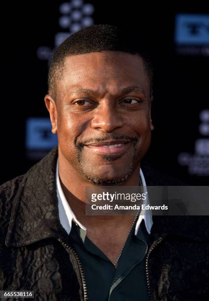 Comedian Chris Tucker arrives at the 2017 TCM Classic Film Festival - Opening Night Gala - 50th Anniversary Screening of "In The Heat Of The Night"...