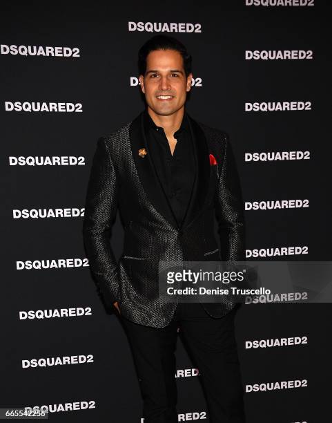 Professional BMX rider and television personality Ricardo Laguna attends the grand opening party for Dsquared2 at The Shops at Crystals on April 6,...