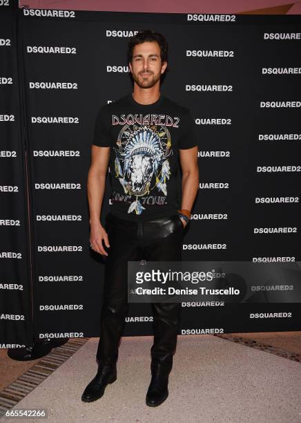 Model/actor Clint Mauro attends the grand opening party for Dsquared2 at The Shops at Crystals on April 6, 2017 in Las Vegas, Nevada.