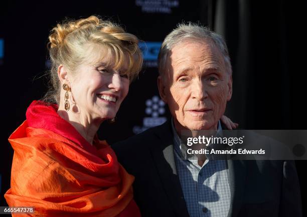 Television personality Dick Cavett and Martha Rogers, PhD arrive at the 2017 TCM Classic Film Festival - Opening Night Gala - 50th Anniversary...
