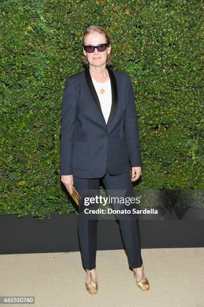 Lisa Love attends Caroline De Maigret and Pharrell Williams dinner in celebration of CHANEL's Gabrielle Bag at Giorgio Baldi on April 6, 2017 in...