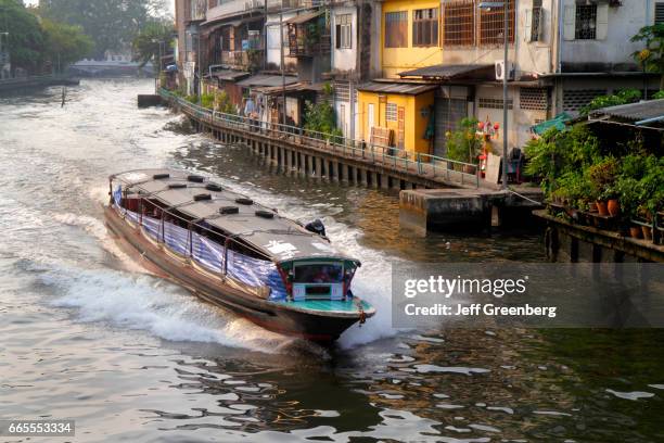 Water taxi on the Mahanak Canal.