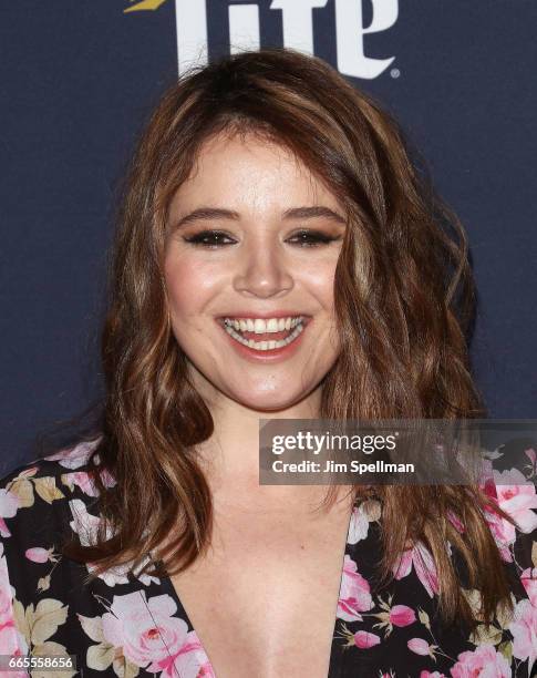 Actress Kether Donohue attends the FX Network 2017 All-Star Upfront at SVA Theater on April 6, 2017 in New York City.