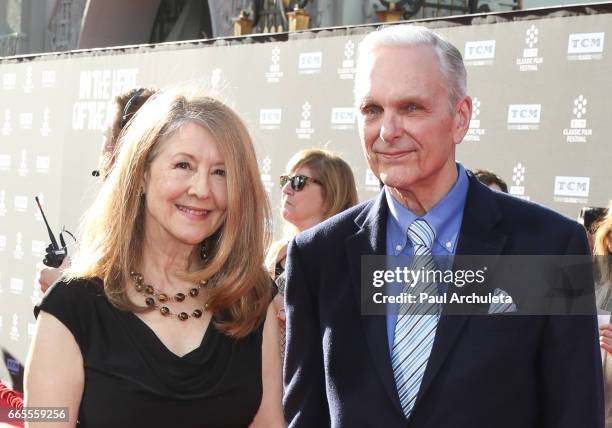 Actors Keir Dullea and Mia Dillon attend the 50th anniversary screening of "In The Heat Of The Night" at the 2017 TCM Classic Film Festival opening...