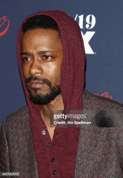 Actor Lakeith Stanfield attends the FX Network 2017 All-Star Upfront at SVA Theater on April 6, 2017 in New York City.