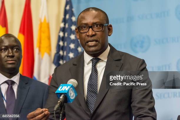 Following a United Nations Security Council meeting regarding the security situation in Mali, Malian Foreign Minister Abdoulaye Diop spoke with the...