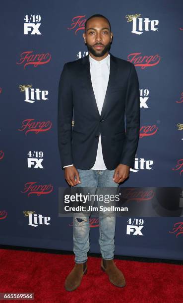 Actor Jeremie Harris attends the FX Network 2017 All-Star Upfront at SVA Theater on April 6, 2017 in New York City.
