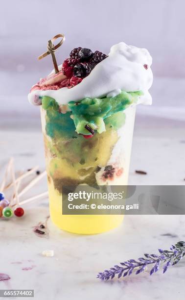 ice cream - bicchiere stock pictures, royalty-free photos & images