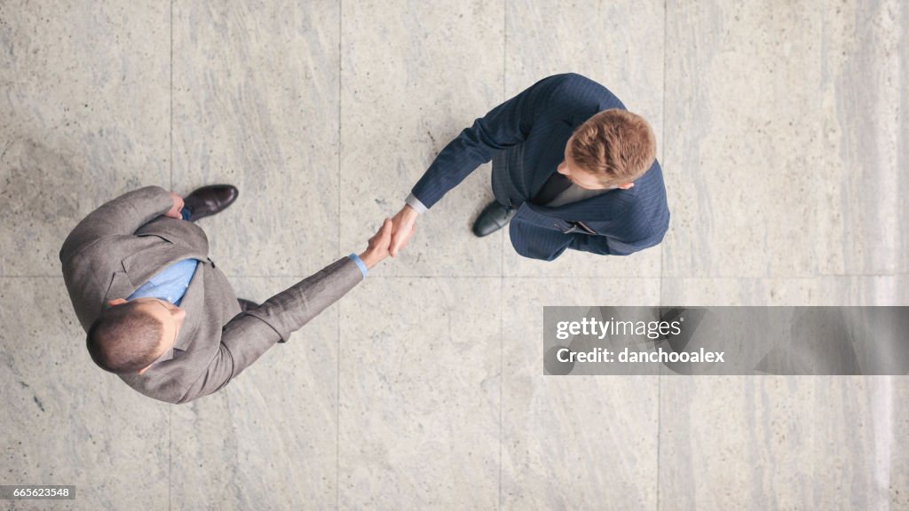 Handshake overhead shot