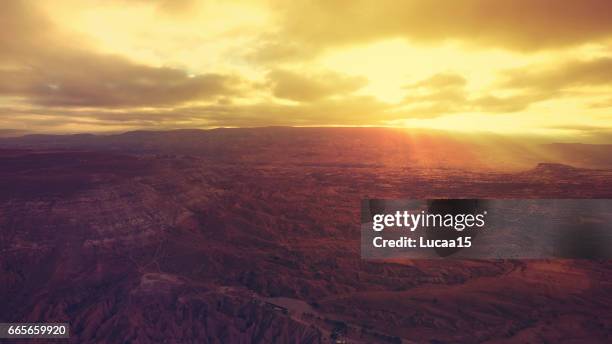 sunset of cappadocia - anhöhe stock pictures, royalty-free photos & images