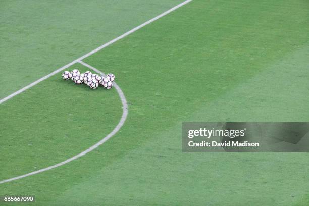 Detail view of the field at Avaya Stadium during a FIFA 2018 World Cup Qualifier match between the United States and Honduras played on March 24,...