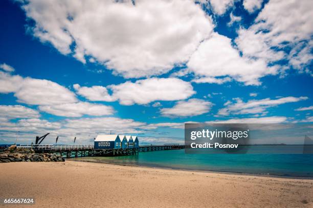 busselton jetty - busselton jetty stock pictures, royalty-free photos & images