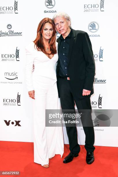 German singer Andrea Berg and her husband Ulrich Ferber during the Echo award red carpet on April 6, 2017 in Berlin, Germany.