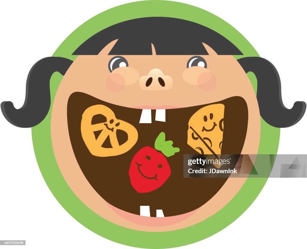 Happy kids label icon